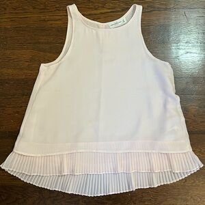 Abercrombie & fitch, size XS, Pale pink ruffle tank top